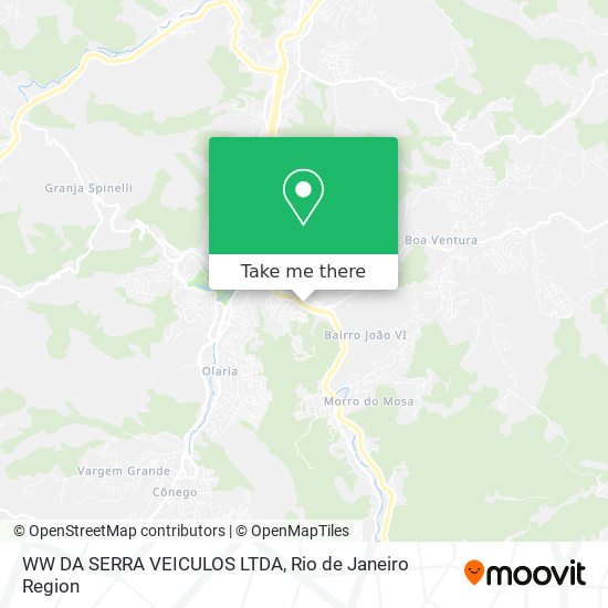 Mapa WW DA SERRA VEICULOS LTDA