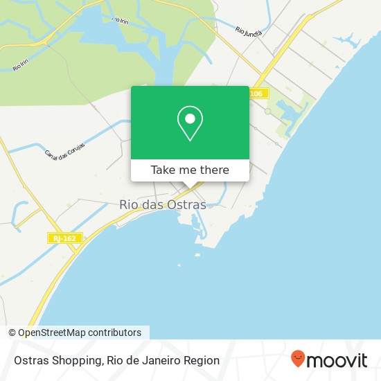 Ostras Shopping map