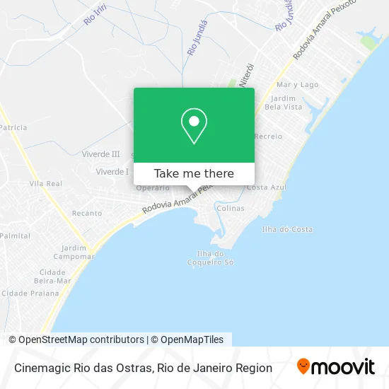 Cinemagic Rio das Ostras map