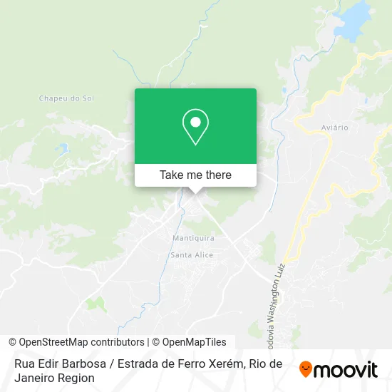 Rua Edir Barbosa / Estrada de Ferro Xerém map