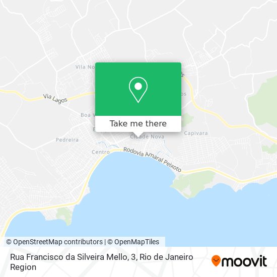 Mapa Rua Francisco da Silveira Mello, 3