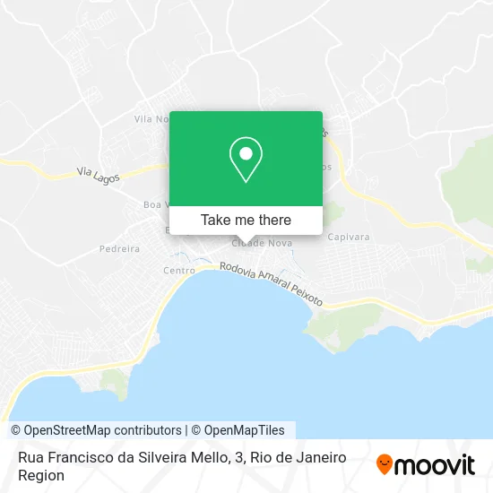Rua Francisco da Silveira Mello, 3 map