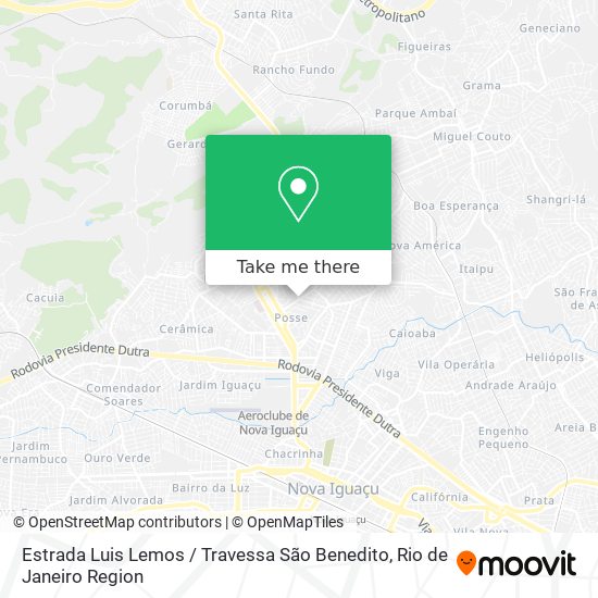 Estrada Luis Lemos / Travessa São Benedito map