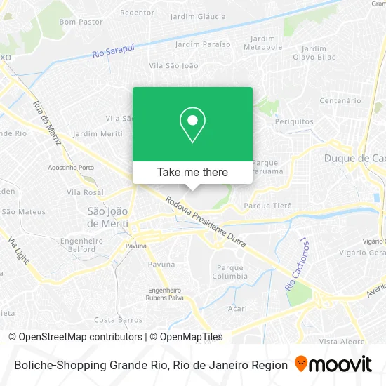 Boliche-Shopping Grande Rio map