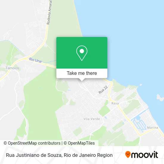 Rua Justiniano de Souza map