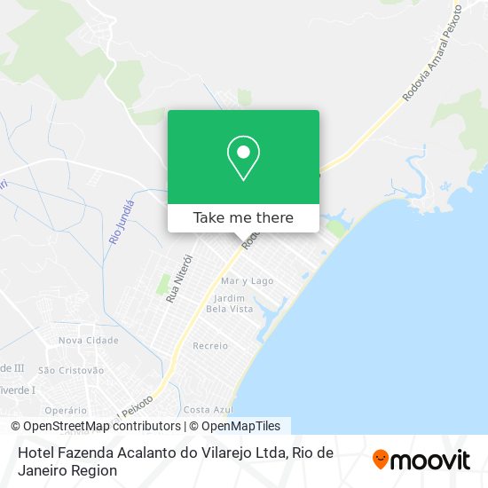 Hotel Fazenda Acalanto do Vilarejo Ltda map