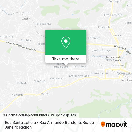 Rua Santa Letícia / Rua Armando Bandeira map