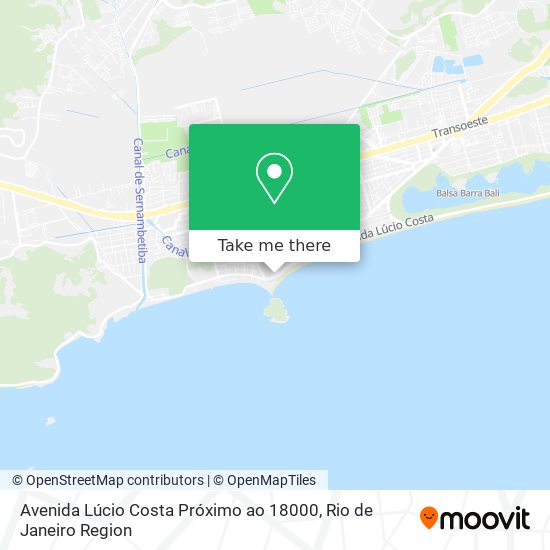 Avenida Lúcio Costa Próximo ao 18000 map