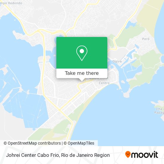 Johrei Center Cabo Frio map