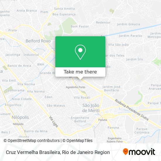 Cruz Vermelha Brasileira map
