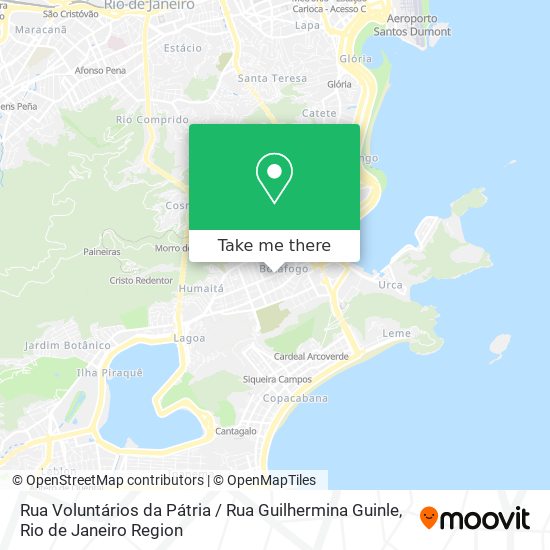 Mapa Rua Voluntários da Pátria / Rua Guilhermina Guinle