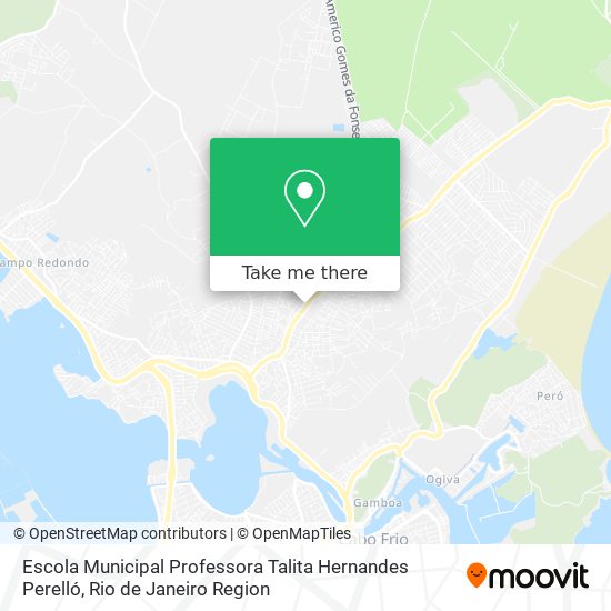 Mapa Escola Municipal Professora Talita Hernandes Perelló