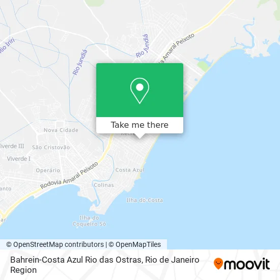 Bahrein-Costa Azul Rio das Ostras map