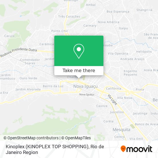 Mapa Kinoplex (KINOPLEX TOP SHOPPING)