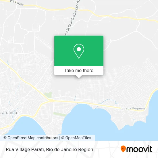 Rua Village Parati map