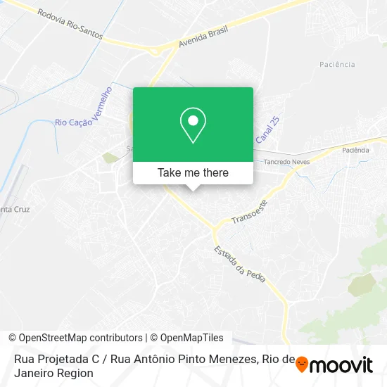 Rua Projetada C / Rua Antônio Pinto Menezes map