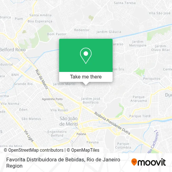 Favorita Distribuidora de Bebidas map
