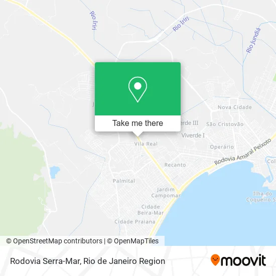Rodovia Serra-Mar map