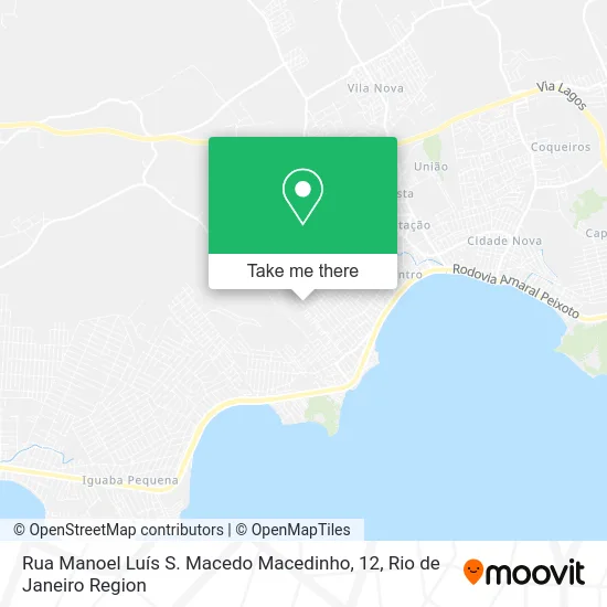 Rua Manoel Luís S. Macedo Macedinho, 12 map