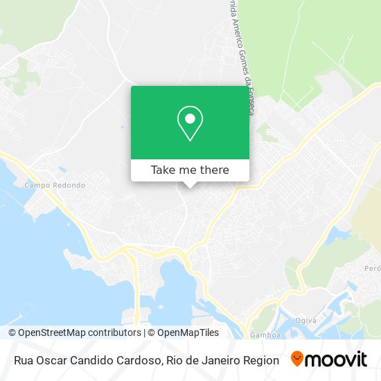 Mapa Rua Oscar Candido Cardoso