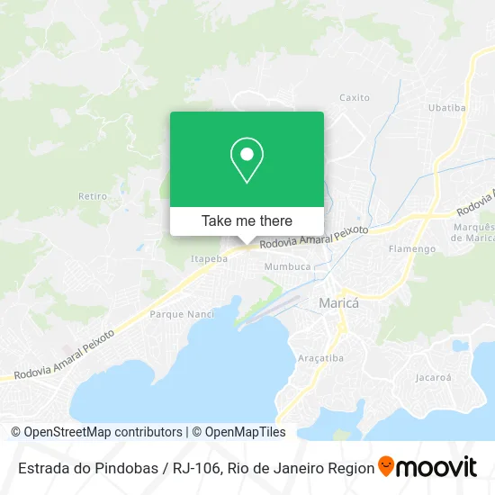 Estrada do Pindobas / RJ-106 map