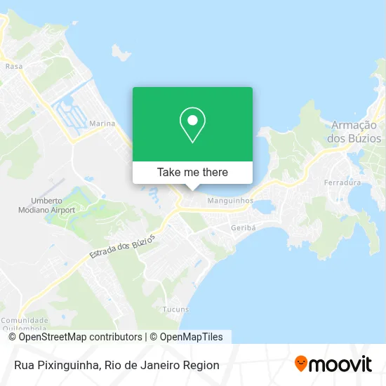 Rua Pixinguinha map