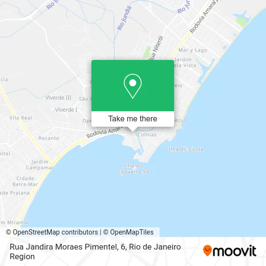 Rua Jandira Moraes Pimentel, 6 map