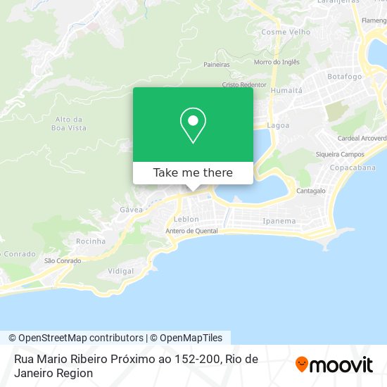 Rua Mario Ribeiro Próximo ao 152-200 map