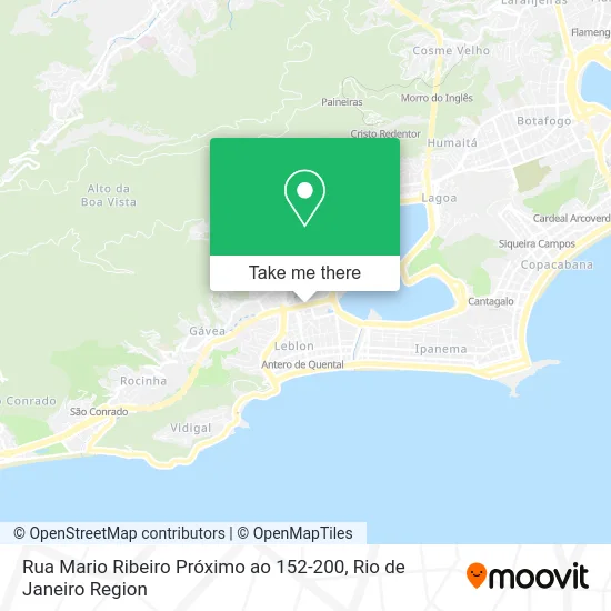 Rua Mario Ribeiro Próximo ao 152-200 map