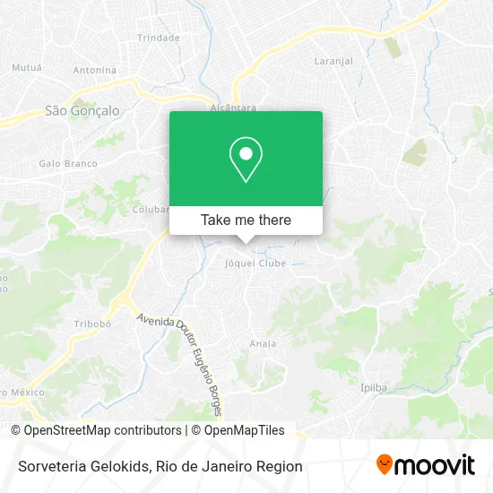 Sorveteria Gelokids map