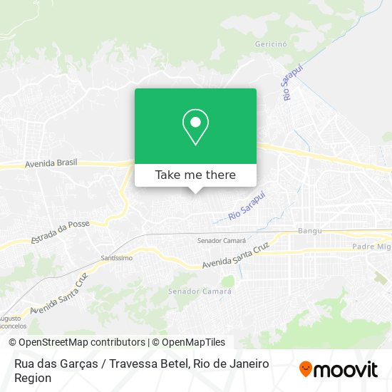 Rua das Garças / Travessa Betel map