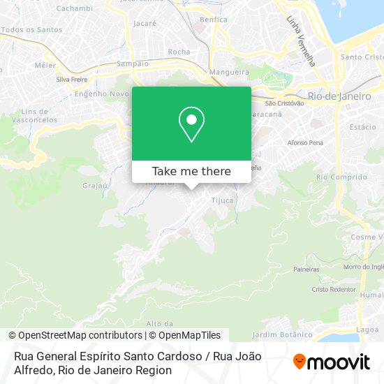 Mapa Rua General Espírito Santo Cardoso / Rua João Alfredo