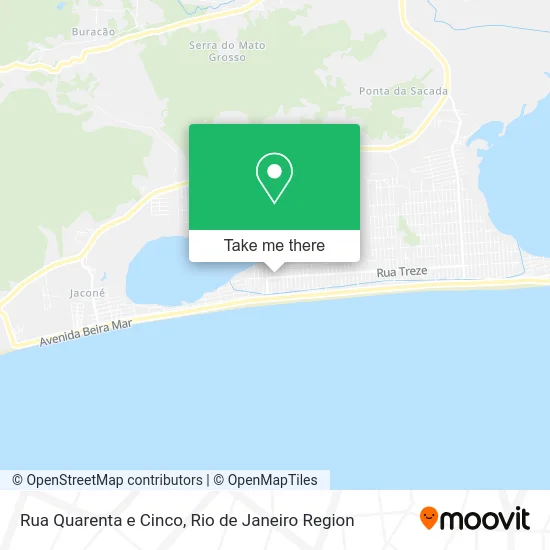 Rua Quarenta e Cinco map