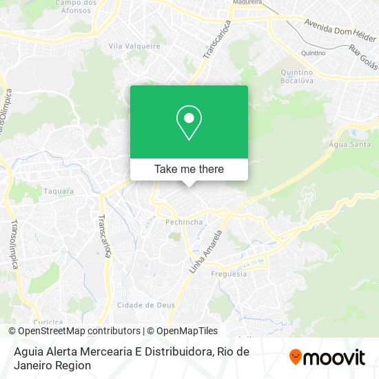 Mapa Aguia Alerta Mercearia E Distribuidora