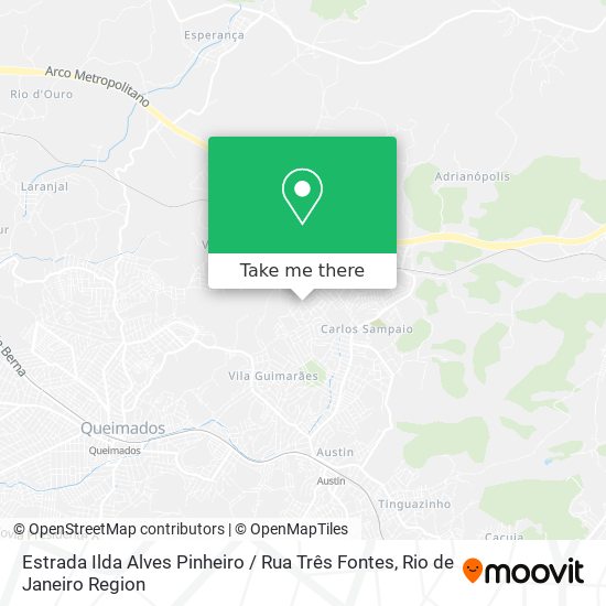 Estrada Ilda Alves Pinheiro / Rua Três Fontes map