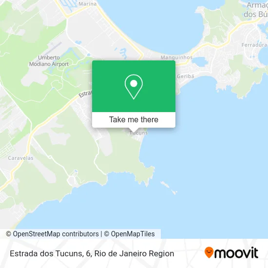 Estrada dos Tucuns, 6 map