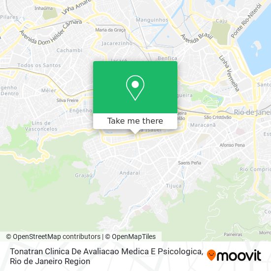 Tonatran Clinica De Avaliacao Medica E Psicologica map