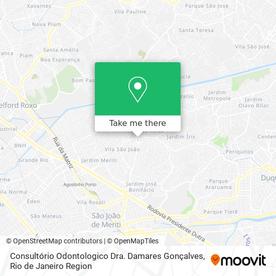 Consultório Odontologico Dra. Damares Gonçalves map
