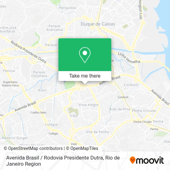 Avenida Brasil / Rodovia Presidente Dutra map