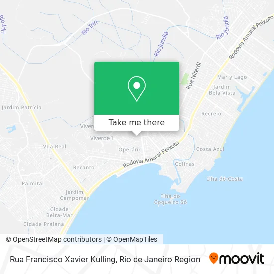 Rua Francisco Xavier Kulling map