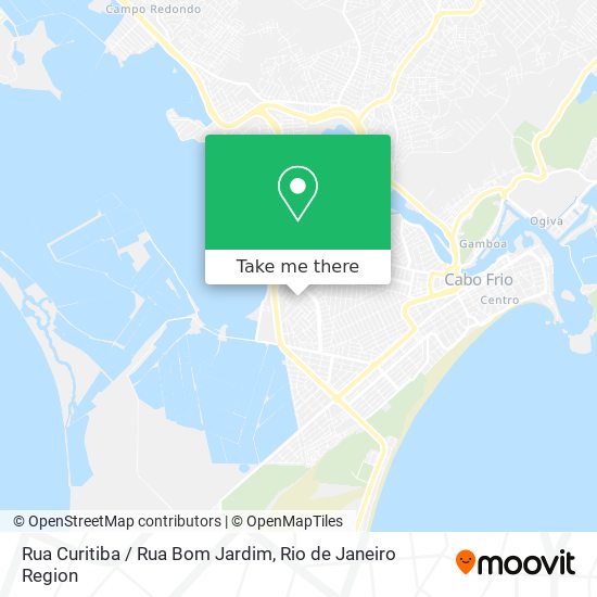 Mapa Rua Curitiba / Rua Bom Jardim