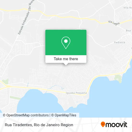 Rua Tiradentes map