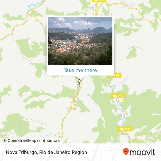 Mapa Nova Friburgo