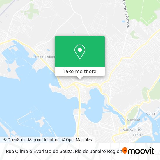 Mapa Rua Olimpio Evaristo de Souza