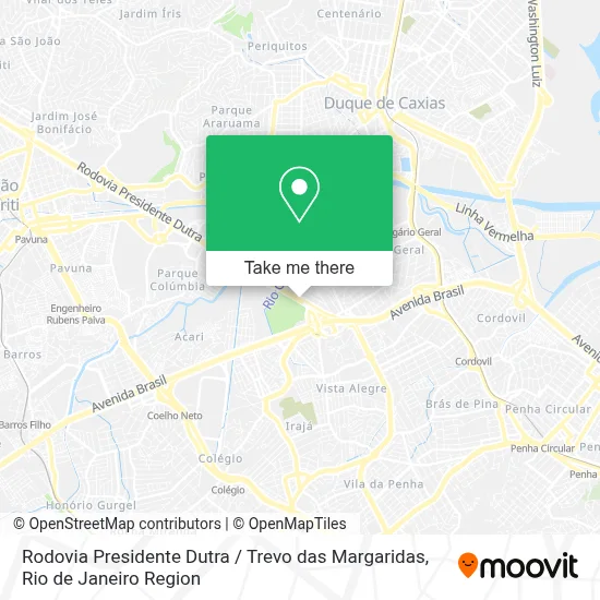 Rodovia Presidente Dutra / Trevo das Margaridas map