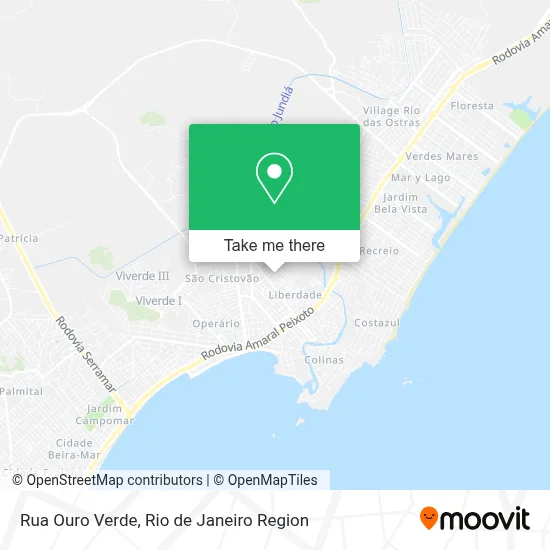 Rua Ouro Verde map