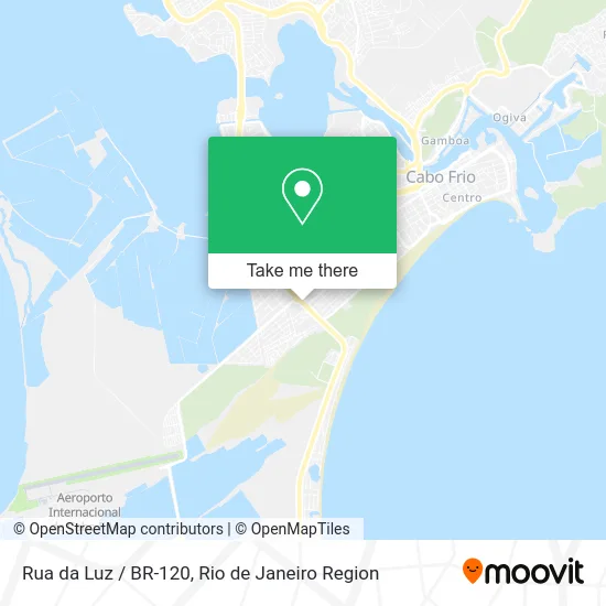 Rua da Luz / BR-120 map