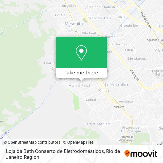 Loja da Beth Conserto de Eletrodomésticos map