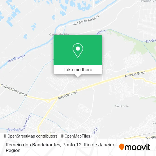 Recreio dos Bandeirantes, Posto 12 map