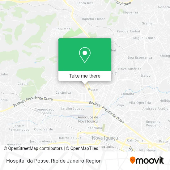 Hospital da Posse map